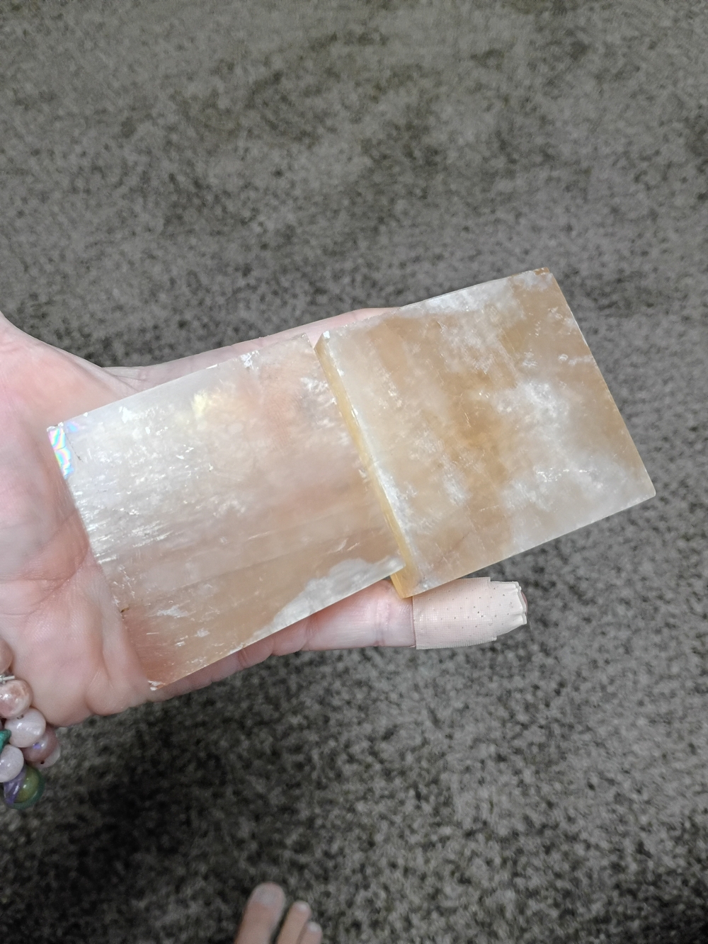 Set Of 2 Selenite Squares